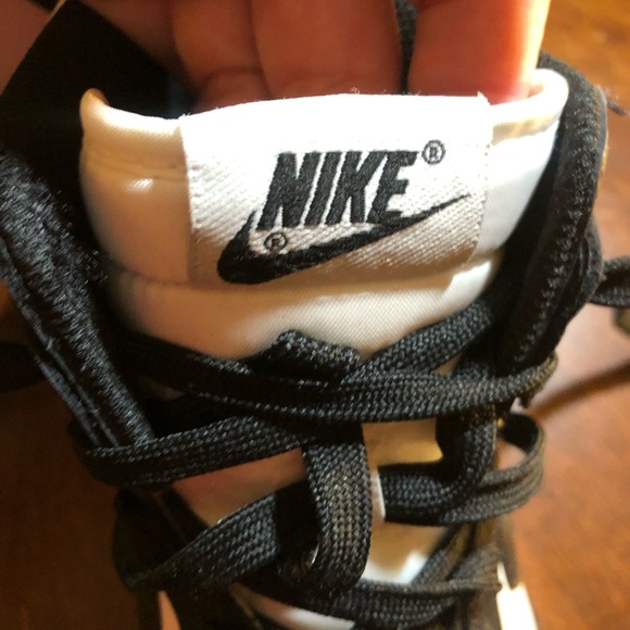 Nike Dunk High Black White Panda DD1399-105 Men’s size 9.5 Women 11 - Picture 5 of 9